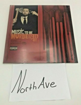 Eminem Music To Be Murdered By Vinyl - Red Black Splatter Limited Edition