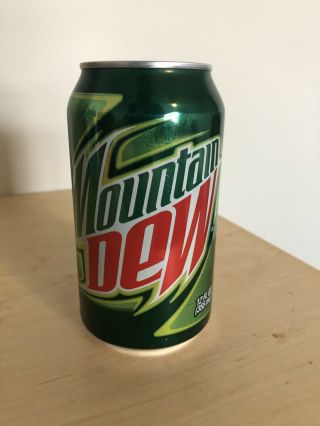 (1) One 2008 Rare Full Mountain Dew Can Green Classic