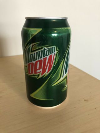 (1) One 2008 Rare Full Mountain Dew Can Green Classic 2