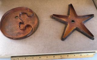 Martha By Mail - Moon & Star Copper Cookie Cutters,  W/papers