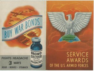 Wwii Service Awards Of The Us Armed Forces Leaflet “buy War Bonds”