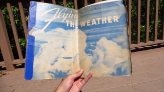Ww2 Flying The Weather 1944 Aviation Training Book Usn Us Navy Booklet