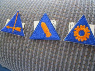 3 World War Ii Era Patches Army Air Force Weather Forecaster/armament/engineer