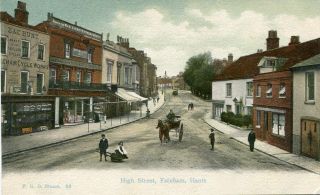 Fareham - High Street - Old Postcard View