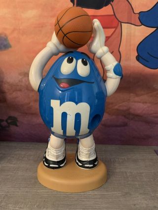 M&m Blue Basketball Player Candy Dispenser M And M Collectible Mm