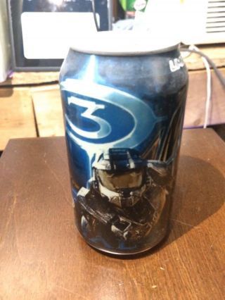 Halo 3 Game Fuel Mountain Dew Soda Can Limited Edition Video Game Ca