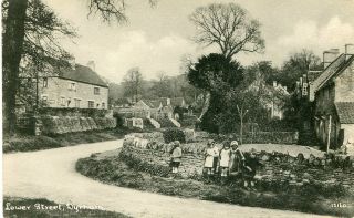 Dyrham - Lower Street - Old Postcard View