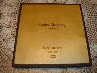 Walter Gieseking Volume 3 Beethoven The Piano Sonatas Emi 10 Lp Wooden Box