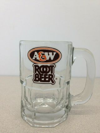 A & W Root Beer 12oz 4.  75 Inch Tall Canadian Fast Food Restaurant Glass Mug