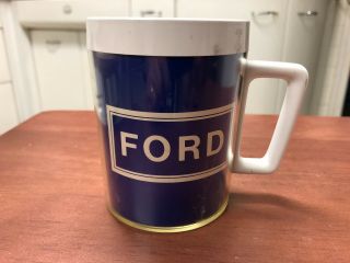 Vintage West Bend Ford Coffee Cup Hard Plastic 4 " Tall