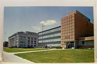 Kansas City Ks Wyandotte County Court House Federal Building Postcard Old View