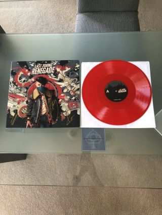 All Time Low - Last Young Renegade Vinyl Lp Red Signed Autographed