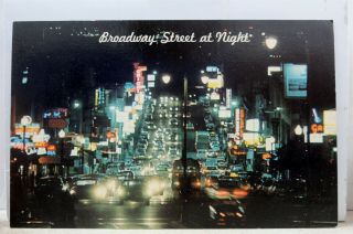 California Ca San Francisco Broadway Street Postcard Old Vintage Card View Post