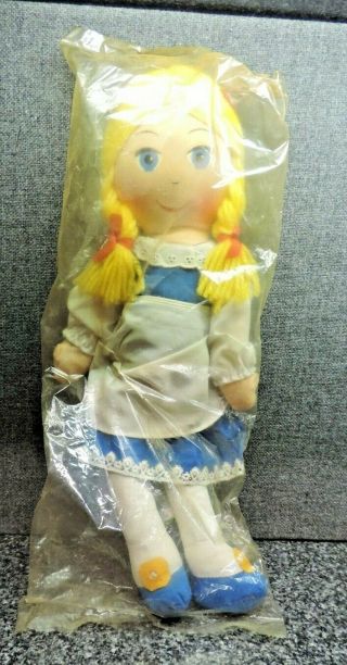 Beatric Foods Swiss Miss Advertisement Doll 1977 Promotion 16 " Cloth Bag