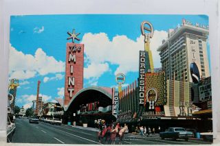 Nevada Nv Las Vegas Fremont Street Postcard Old Vintage Card View Standard Post