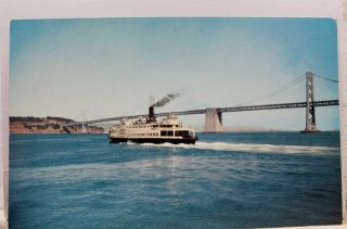 California Ca San Francisco Bay Ferry Postcard Old Vintage Card View Standard Pc