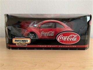 1999 Coca - Cola Matchbox Collectibles Beetle - 1:18 Die Cast - Red