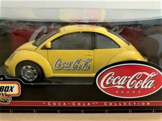 1999 Coca - Cola Matchbox Collectibles Beetle - 1:18 Die Cast - Yellow