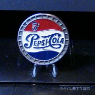 Pewter Belt Buckle: Pepsi Cola