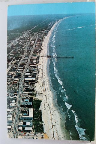 South Carolina Sc Myrtle Beach Ocean Boulevard Aerial Postcard Old Vintage Card