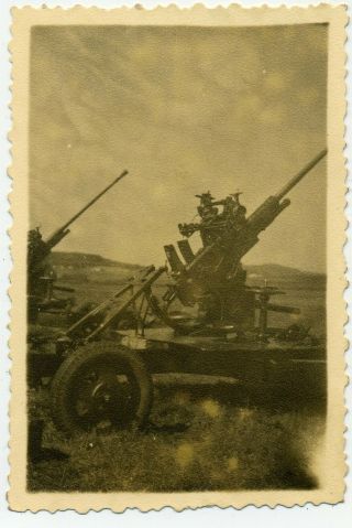 1945 May Ww2 Czechoslovakia Gun Cannon Read Trnsl Manchuria China Russian Photo