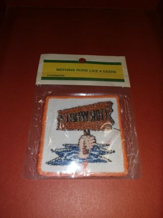 Vintage 1972 John Deere Snowmobile Patch In Package Thin What? 2