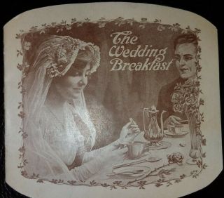Vintage " Wedding Breakfast Roasted Coffee Ad / Booklet Early 1900s Denver Colo