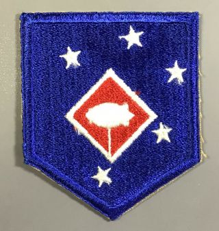 Wwii Marine Corps 1st Mac Barrage Balloons White Back Patch Cut Edges No Glow