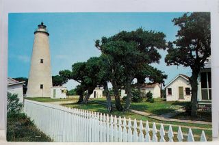 North Carolina Nc Ocracoke Island Light House Lighthouse Postcard Old Vintage Pc