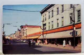 Pennsylvania Pa Pittston Main Street Postcard Old Vintage Card View Standard Pc