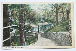 Old Postcard Forest Park,  Springfield,  Ma,  1917