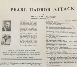 WW2 Book Pearl Harbor Attack 1977 FLEET RESERVE BRANCG HONILULU,  HAWAII 2