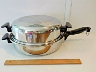Chefs Ware By Townecraft Multicore T304 Ss Skillet W/ Dome Lid