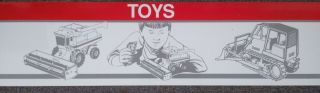 Rare Vintage Case Farm Equipment " Toys " Store Display Sign.  L@@k