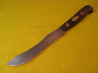 Robeson Red Pig 6.  5 Inch Carbon Steel Bull Nose Butcher Knife