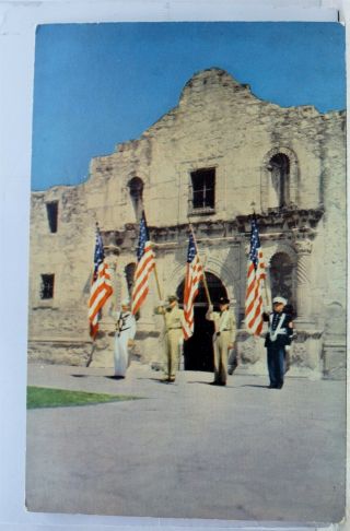 Texas Tx San Antonio Alamo Mission Postcard Old Vintage Card View Standard Post