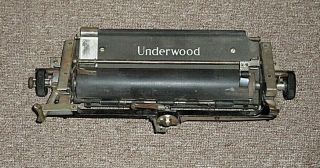 Vintage Underwood Typewriter Roller/carriage Repair Replace Steampunk