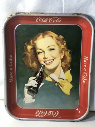 Vintage 1940s Coca Cola Have A Coke Tray