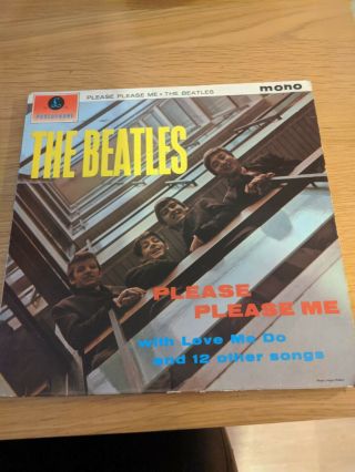 The Beatles,  Please Please Me,  Black/gold Parlophone,  Mono,  Dick James,  Vg/vg