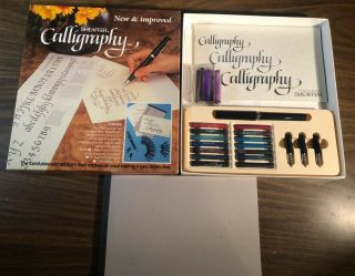 Sheaffer Classic Calligraphy Kit Set 3 Fountain Pen Nibs Instructions Paper