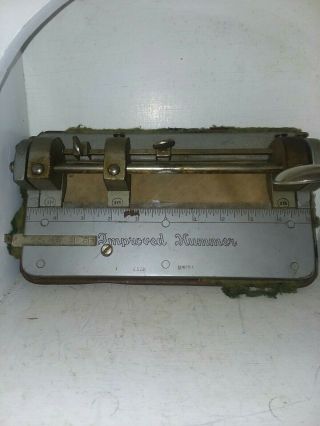 Vintage Wilson Jones Hummer 3 - Hole Punch 314 Industrial Grey Heavy Made In Usa