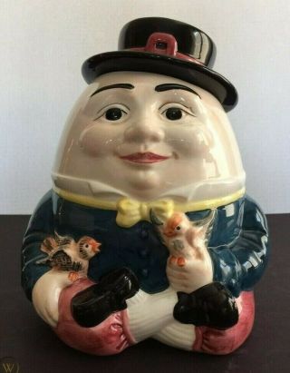 Vintage Humpty Dumpty Omi Cookie Jar 1994 - Htf -