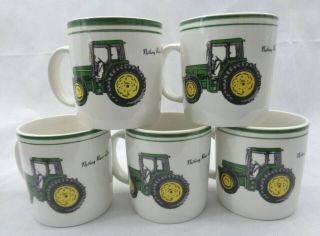 John Deere Tractor Coffee Mug Nothing Runs Like A Deere 12oz 5 Cup Set