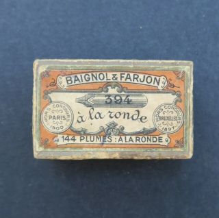 Boite Plume Baignol & Farjon A La Ronde 394 2 Pen Nibs Box Pennini