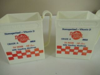 Vintage Advertising Half Gallon Milk Carton Holder Dairy Fresh Set Of 2