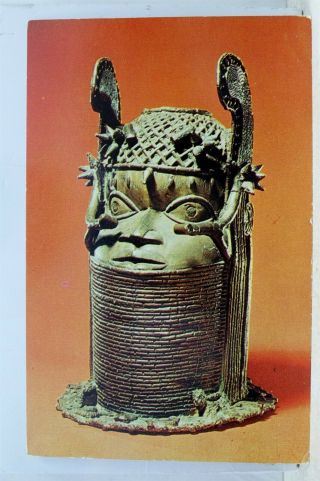 Illinois Il Chicago Natural History Museum King Of Benin Postcard Old Vintage Pc