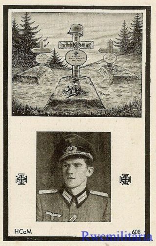 Death Notice: Wehrmacht Leutnant In Infanterie Regiment; Kia In Russia 1944