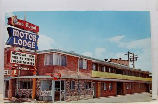 Nevada Nv Reno Royal Motor Lodge Postcard Old Vintage Card View Standard Post Pc