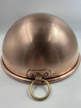 Vintage E.  Dehillerin French 10” Copper Whisking / Chocolate Mixing Bowl France