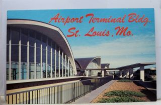 Missouri Mo St Louis Airport Terminal Building Postcard Old Vintage Card View Pc
